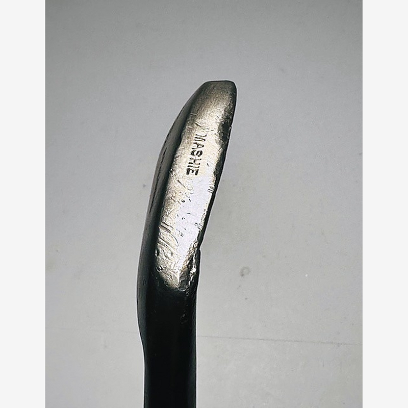 Spalding Smooth-Face Mashie, Native American Head Mark – vintage hickory golf iron, MASHIE toe stamp