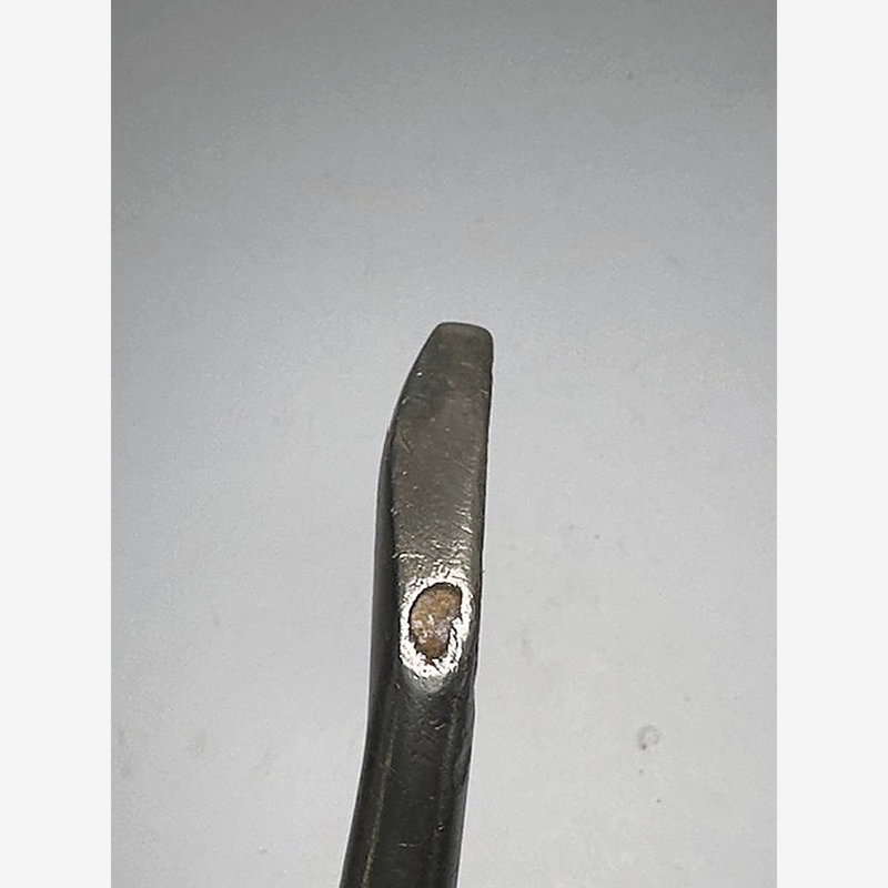 Spalding Gold Medal No. 1 Smooth-Face Iron – vintage hickory golf iron, bore-through hosel at the sole