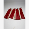 Red & Cream Headcovers 1-3-4-5 | Vintage Golf — hickory golf, view 2