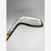 Braid-Mills 1915 putter hickory golf grid scored face at address