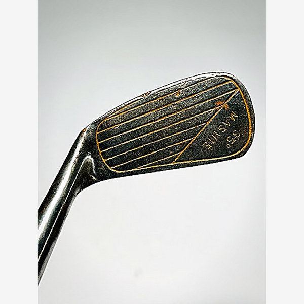 Kroydon Banner 35° Mashie – vintage hickory golf iron, deco-lined face
