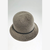 Taupe Cloche — Floral Trim Pro Shop Hat — hickory golf, view 2