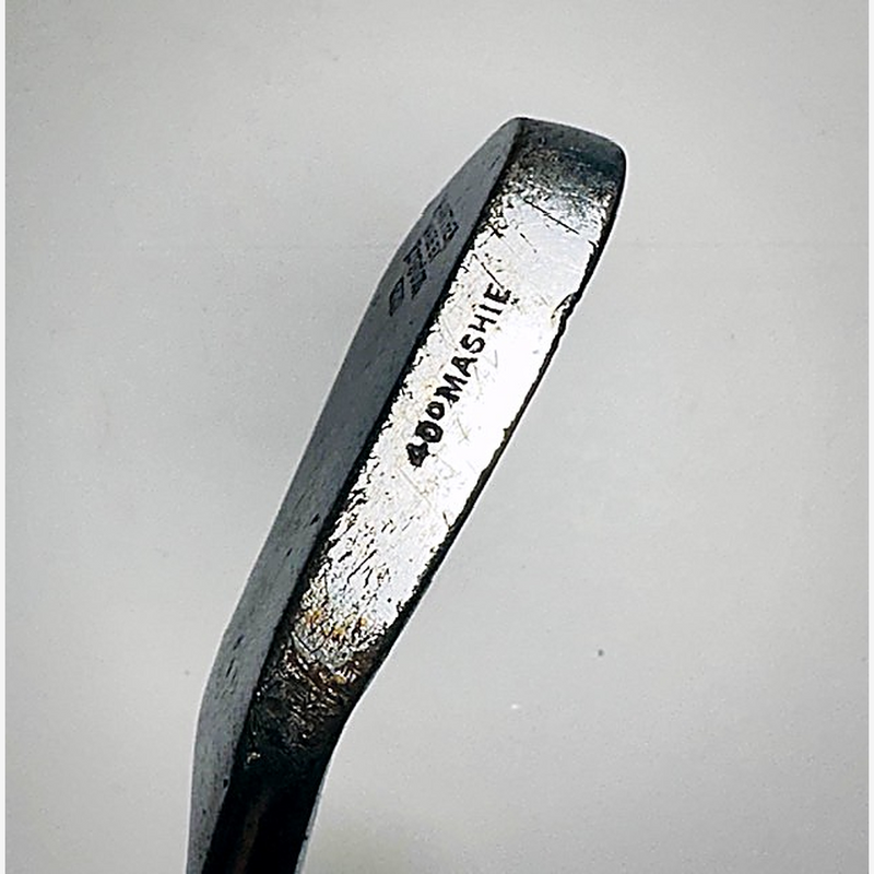 400 MASHIE stamp on the sole of the Panther by Kroydon iron, hickory golf