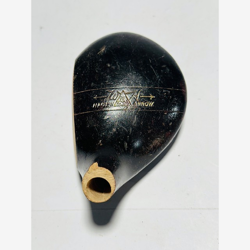 Walter Hagen Arrow Spoon Head, vintage hickory golf club builder head, crown stamp