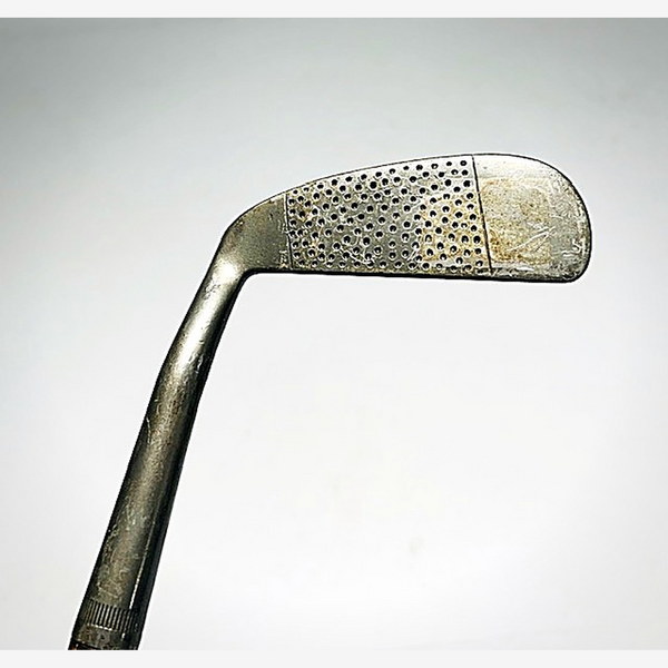 Leo Diegel Hand Forged Offset Putter – vintage hickory golf putter, dot-punch face