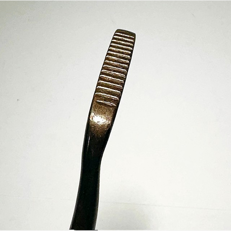 Ben Sayers Benny putter ribbed blade back detail, hickory golf
