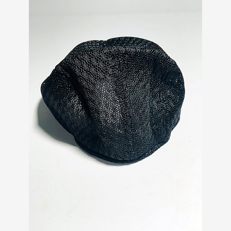 Black Mesh Newsboy Cap — Summer Pro Shop Hat — hickory golf, view 3
