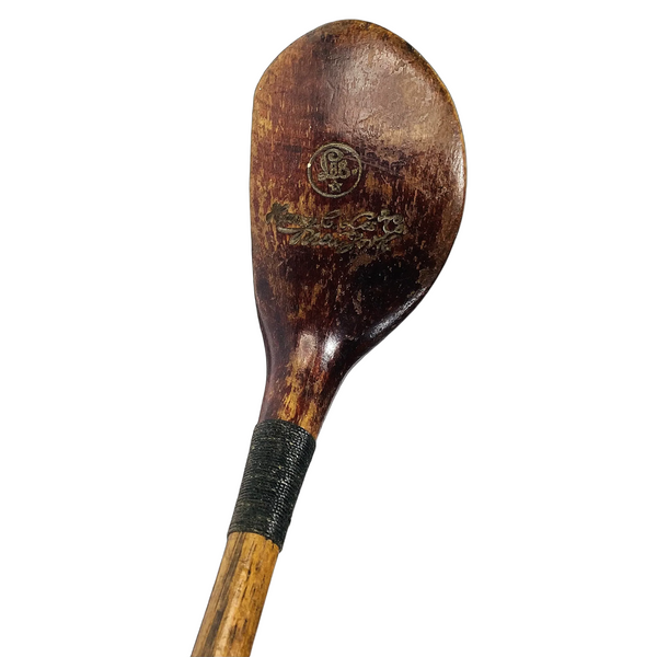 Harry C. Lee & Co. Wood, vintage hickory golf club, hero view