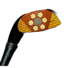 Lo Skore fancy-face driver dotted ivory face, hickory golf
