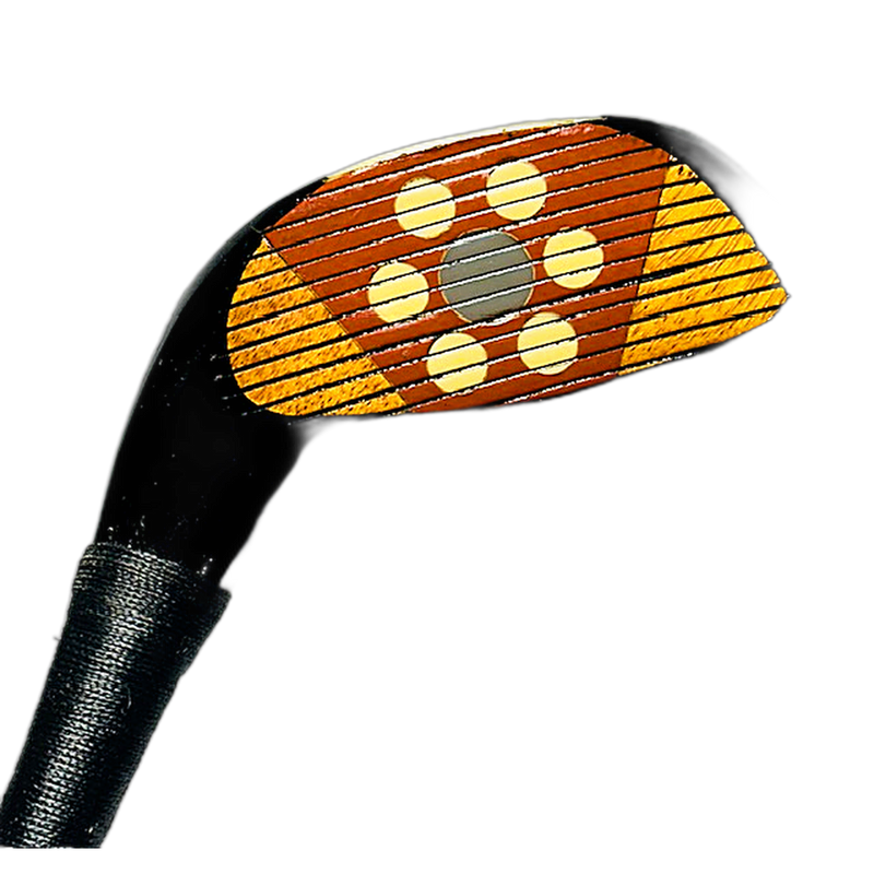 Lo Skore fancy-face driver dotted ivory face, hickory golf
