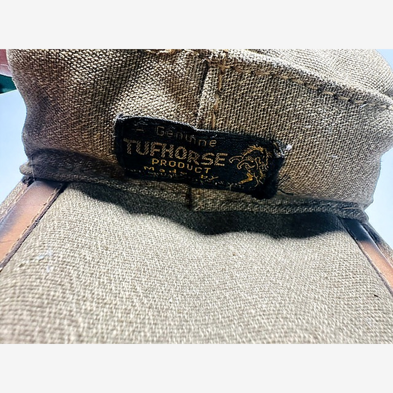 Tufhorse canvas hickory golf bag, leather trim detail