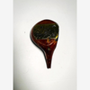 Matched Model 4250 Fancy Face Brassie Head, vintage hickory golf club builder head, detail