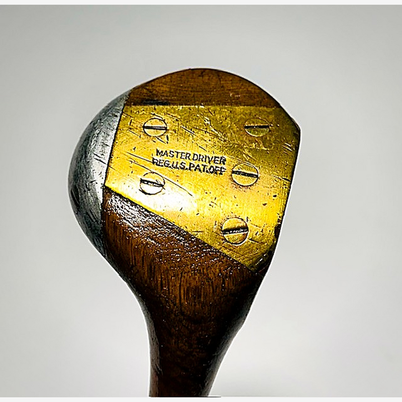 MacGregor Master brass sole plate, hickory golf