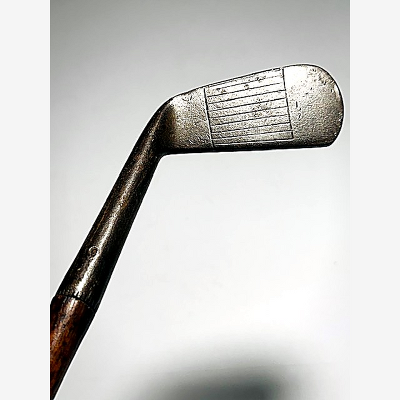 James Anderson driving iron hickory golf, maker stamp detail