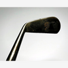 Willie Fernie smooth face iron face view, vintage hickory golf