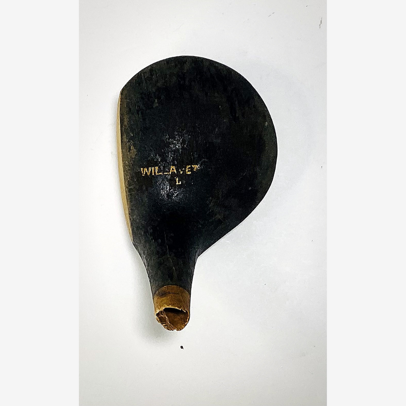 Willamette Ladies Wood Head, vintage hickory golf club builder head, crown stamp