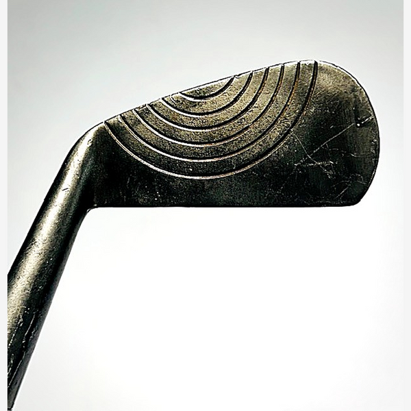 Wilson Paragon hickory golf mid-iron, rainbow fancy-face detail