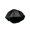 Onyx Black Linen Flat Cap Pro Shop Hat