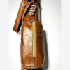 Vintage leather slouch golf bag hickory golf detail