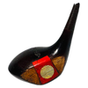 A.G. Spalding & Bros Fancy Face Wood Head, vintage hickory golf club builder head, profile and face