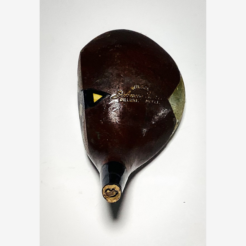 Wilson Johnny Farrell Deluxe Model Fancy Face Head, vintage hickory golf club builder head, crown stamp
