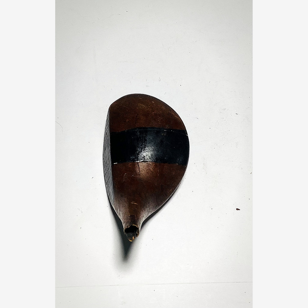 Vintage Unbranded Spoon Head, vintage hickory golf club builder head, detail