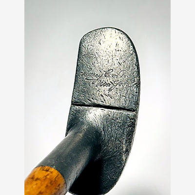 Schenectady hickory golf putter, Harry C. Lee stamp