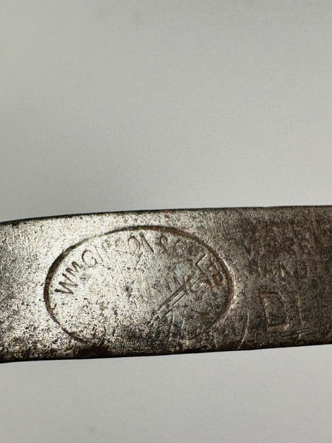 Wm Gibson and Co oval stamp with the Gibson Star cleek mark on the putter back