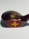Burrkey Bilt Fancy Face Driver vintage hickory golf