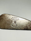 R. Forgan & Son smooth face iron, Prince of Wales plume, vintage hickory golf iron