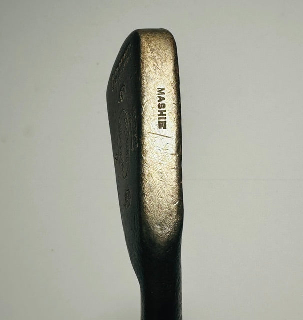 Spalding Gold Medal mashie hickory golf sole stamped MASHIE