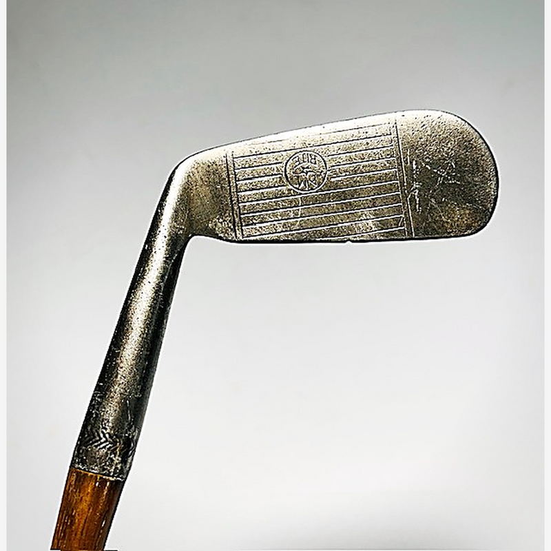 Wilson Harry Vardon 72 putter hickory golf club face at address