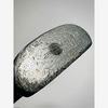 Worn Jerry Travers name stamp on the aluminium Schenectady head, hickory golf putter