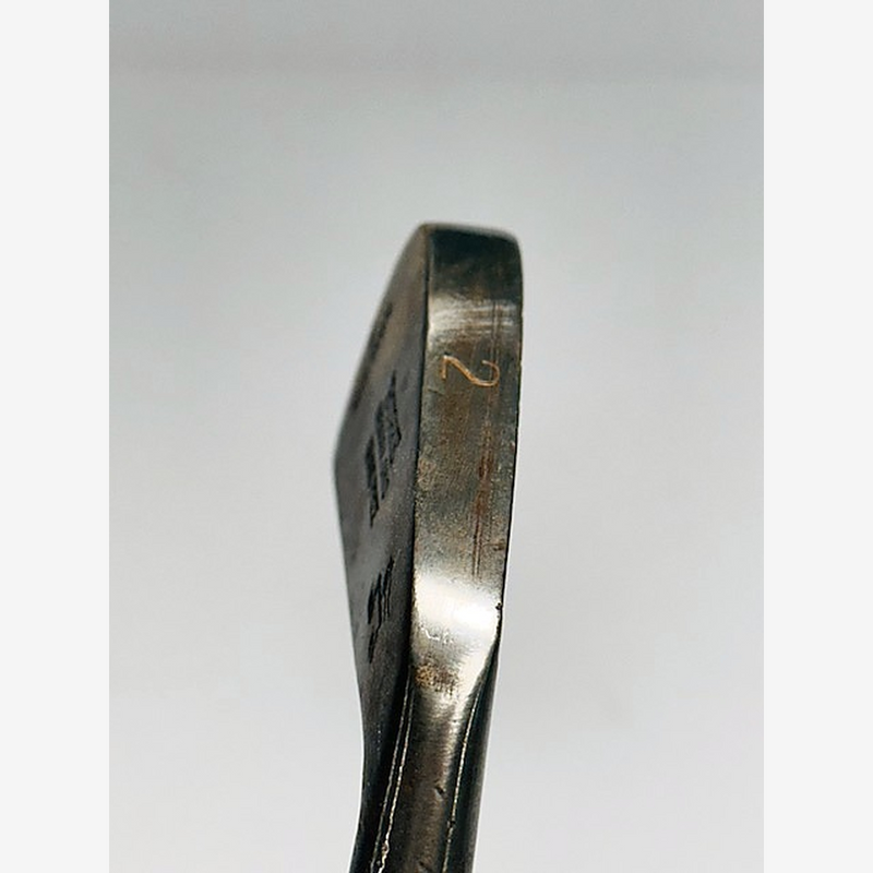Burke Grand Prize mid-iron head hickory golf, topline view