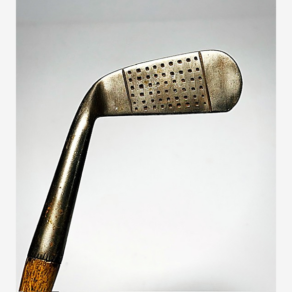 Folsom's Special Offset Putter – vintage hickory golf putter, square-dot face