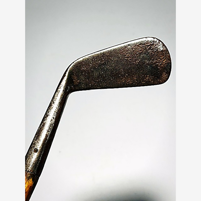 D. & W. Auchterlonie St Andrews Smooth-Face Iron – vintage hickory golf iron, smooth face