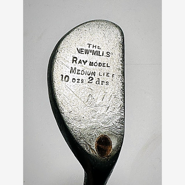 Mills Ray model putter hickory golf crown stamp medium lie 10 ozs