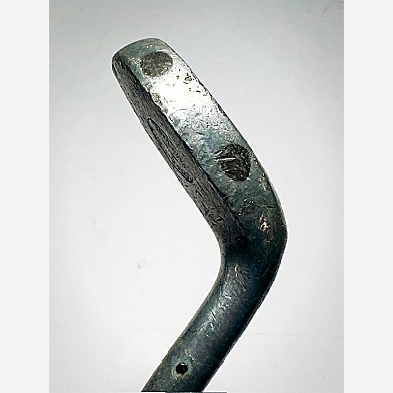 Chas. H. Hoffner Hand Made RM Mallet Putter – vintage hickory golf putter, toe and hosel