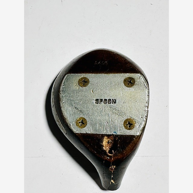 Walter Hagen Arrow Spoon Head, vintage hickory golf club builder head, soleplate