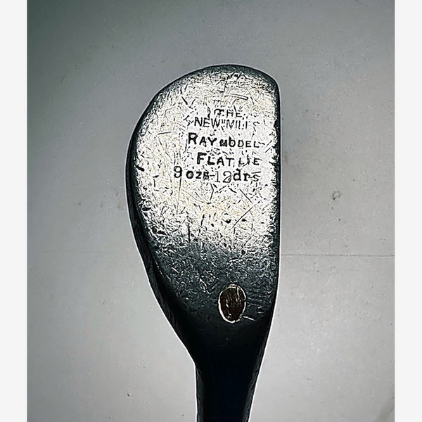 The New "Mills" Ray Model Putter, Flat Lie – vintage hickory golf putter, Ray Model Flat Lie crown stamp