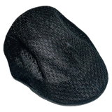 Black Mesh Newsboy Cap — Summer Pro Shop Hat