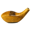 PGL Custom Built Model No. 21 Wood Head, vintage hickory golf club builder head, profile and face