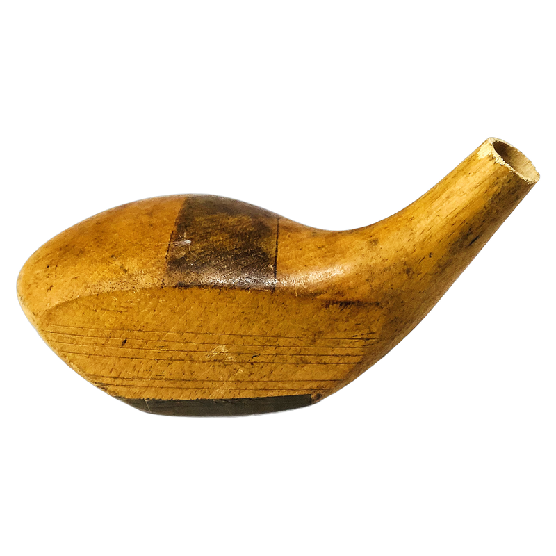 PGL Custom Built Model No. 21 Wood Head, vintage hickory golf club builder head, profile and face