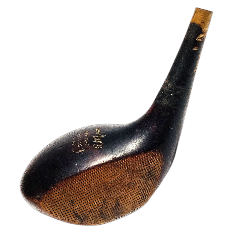 Chicago Sports Equipment Pathfinder Brassie Head, vintage hickory golf club builder head, profile and face