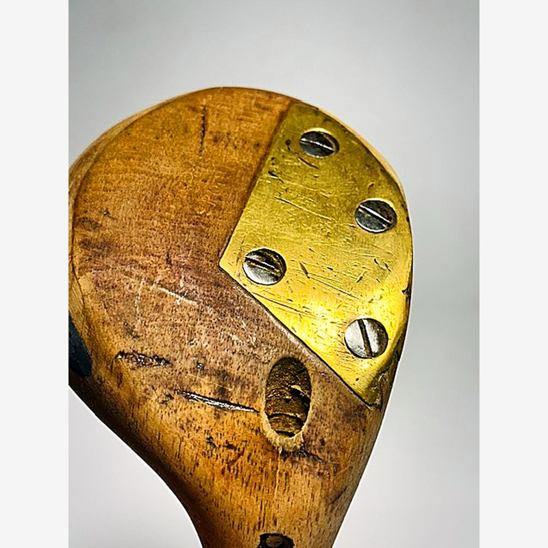 Blank persimmon hickory wood head, hosel bored for retro-fit