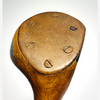 Wright & Ditson Special original hickory driver head, sole detail