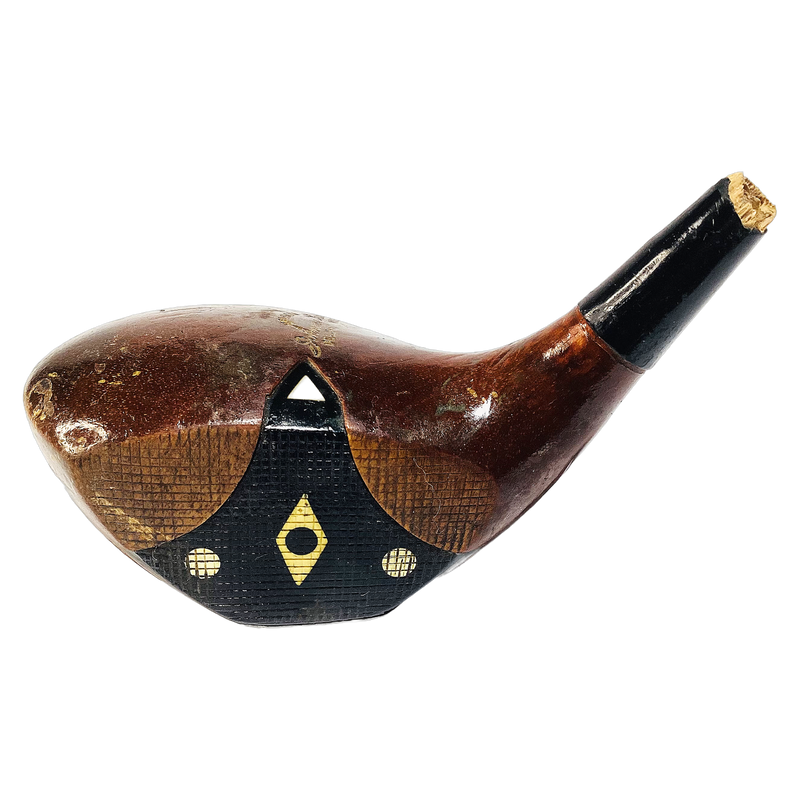 Wilson Johnny Farrell Deluxe Model Fancy Face Head, vintage hickory golf club builder head, profile and face