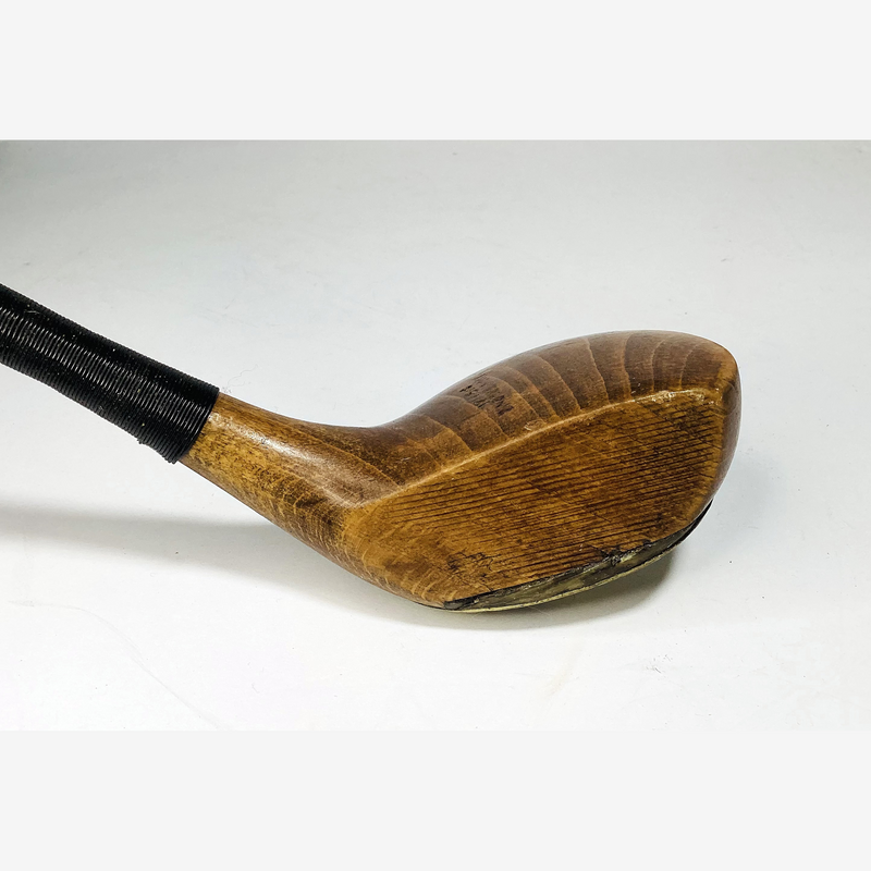 Auchterlonie Special Driver, vintage hickory golf club, detail view 3