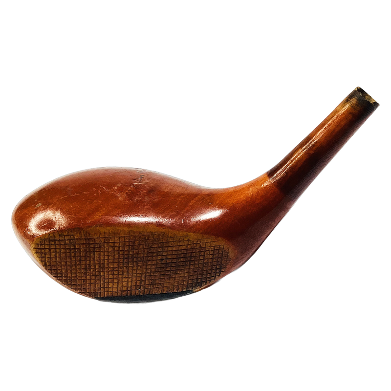 A.G. Spalding & Bros R37 No. 2 Wood Head, vintage hickory golf club builder head, profile and face