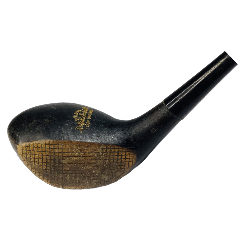 Wilson Ralph Guldahl Cup Defender No. 2 Wood Head, vintage hickory golf club builder head, profile and face